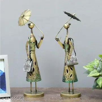 Two Musician Lady With Umbrella