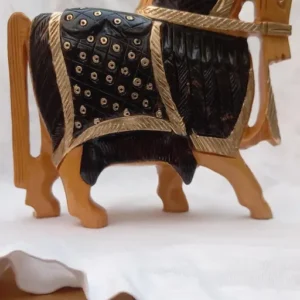 Wooden Horse Carving Antique 15 cm