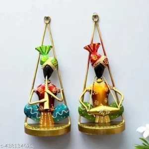 Handmade Tribal Musician Showpiece Cum Wall Hanging 10 Inch