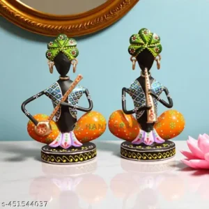 17 Cm Sitting Musician Showpiece Combo Set Of 2