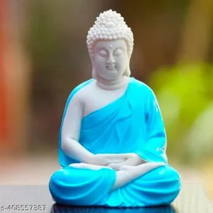 Meditation Buddha Murti for Home Decor Blue
