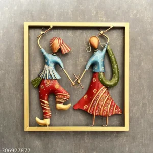 Iron Dancing Couple Wall Hanging Frame