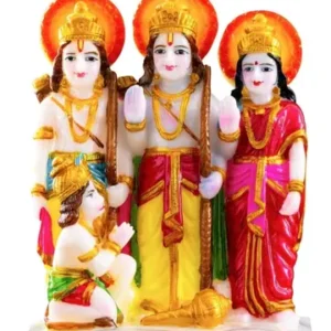 Polyresin Antique Ram Darbar Murti Statue Idol For Pooja Home Temple Office 6 Inch