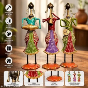 Lady Musicians Figurine Set Of Three