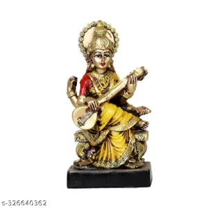 Goddess Saraswati Idol With Veena For Home Temple Maa Saraswati Murti Statue Saraswati Mata Showpiece For Mandir Pooja Room Study Table Office Home Decor Perfect Gift For Vasant Panchami Diwali Navratri Housewarming Spiritual Decor Antique Finish 8 Inch