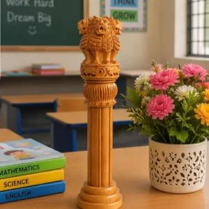 Wooden ashoka pillar 15 cm