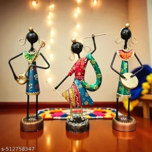 Navratri Musical Trio Combo Traditional Handcrafted Iron Showpiece