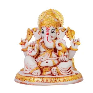Lord Ganesha Idol Ganpati Bappa Murti For Home Temple Vinayak Statue Ganesh Ji Idol For Diwali Decor Housewarming Gift Office Mandir Spiritual Vastu Showpiece 8 Inch