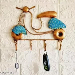 Metal Key Holder Scooter Wall Hanging Showpiece