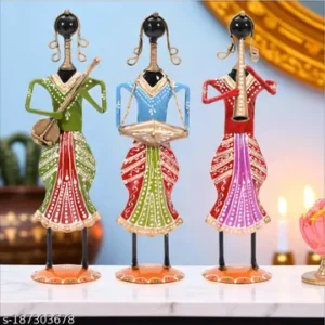 Lady Musicians Figurine Set Of Three