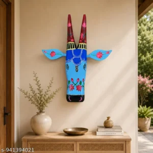 Decorative Handmade Cow Head Wall Hanging Showpiece