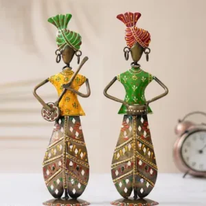 Metal Musician Set Of Two Table Decorative Showpiece