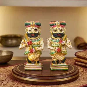Traditional Wooden Chowkidar Showpiece 6 Inch And Home Decorative