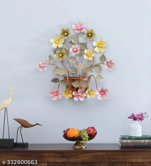Metal Decorative Flowers Wall Hanging