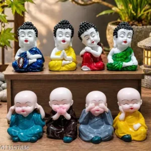 Mini Zen Monk Showpieces for Home Office