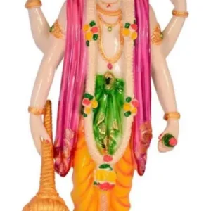 Polyresin Lord Vishnu Ji Murti Vishnu Bhagwan Murti Statue Idol For Pooja Gift 8 Inch